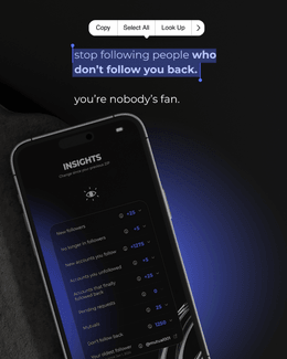 Unfollowers social post